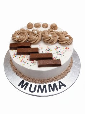 smooth white-frosted