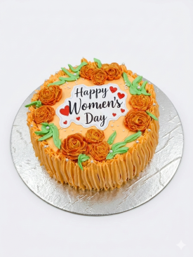 Floral Women’s Day Celebration Cake